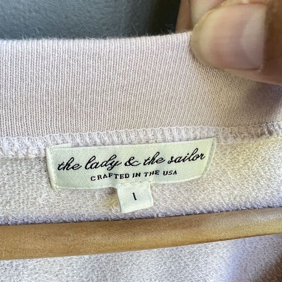 The Lady And The Sailor Blush Pink Buttons Down Cardigan Women’s L - Picture 3 of 4